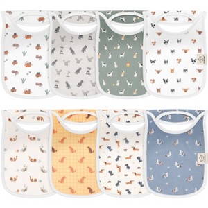 KeaBabies 8-Pack Hallo Baby Drool Bibs , Baby Bibs for Boys, Girls, Pull-on Bibs for Baby Boy, Baby Girl, Baby Bib Unisex - 1 of 4