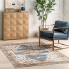 Nuloom Gracie Distressed Medallion Pet Friendly Machine Washable Area Rug - 2 of 4