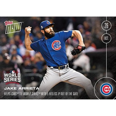 Topps Topps NOW 5 Hitless IP Chicago Cubs Jake Arrieta Card #632