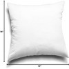 Attop Throw Pillow Inserts, Set of 4 Lightweight Down Alternative Polyester Pillow, Couch Cushion, Sham Stuffer, Machine Washable. (White, 18x18) - 2 of 4
