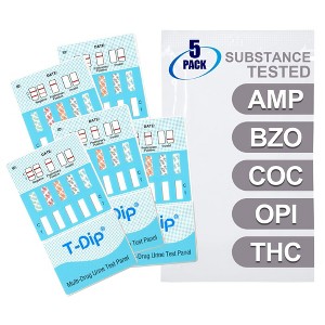 Mintegrity [5pk] 5 Panel Urine Drug Test Card for Home | High Sensitivity Substance Screening Home Detection Urine Dip Card | MT-WDOA-754 - 1 of 4