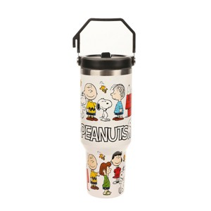 Peanuts All-Over Character Print White 40 Oz Stainless Steel Water Bottle - 1 of 4