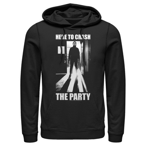 Men s Halloween Ii Michael Myers Crash The Party Pull Over Hoodie