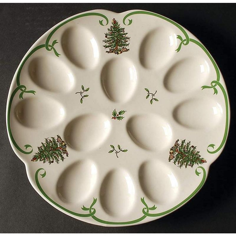 Spode Christmas Tree Devilled Egg Dish - 13 Inch, 2 of 4