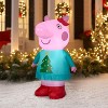 Gemmy Christmas Airblown Inflatable Peppa Pig in Tree Sweater, 4.5 ft Tall - 2 of 2