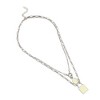 SOHI Women's Metallic Silver The Sailor's Multi-Layer Necklace - 2 of 4