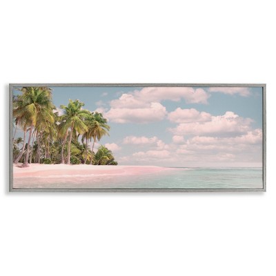 Stupell Industries Clear Water Tropical Beach Coast, 24" x 10"