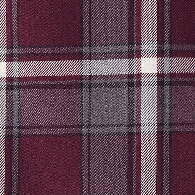 burgundy/gray plaid