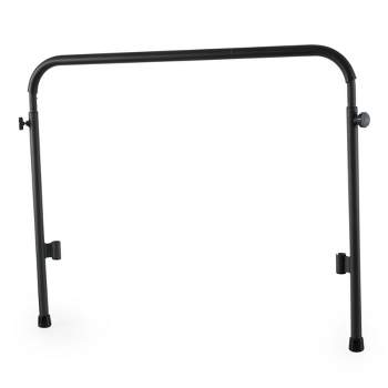 JumpSport Handle Bar Accessory for 44 Inch Arched Leg Fitness Trampolines with 6 Adjustable Height Settings and Soft Flush Fit, Black