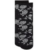 Memoi Women's All-Over Fancy Floral Sheer Crew Sock - 3 of 3