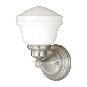 Vaxcel Huntley 1 - Light Vanity in  Satin Nickel - 1 of 4
