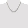 Black Bow Jewelry 6.25mm Sterling Silver Diamond Cut Rambo Flat Curb Chain Necklace - 2 of 4