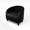Accent Chair Velvet Club Chair Comfy Armrest Upholstered Barrel Chair with Soft Padded Seat for Living Room Bedroom Study Waiting Room - 4 of 4