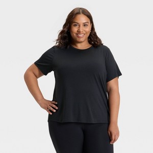 Women's Crewneck Leggings Friendly Short Sleeve T-Shirt - All In Motion™ - 1 of 3