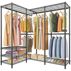 VIPEK L40 Plus Garment Rack L Shaped Clothes Rack for Corner, Freestanding Wardrobe Closet Heavy Duty Clothing Rack, 60.6"L x 45"W x 76.4"H - 1 of 4