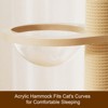 Aortzio 110.2"H Wooden Cat Tree Tower,Cat Condo with Scratching Posts&Acrylic Hammock - 4 of 4