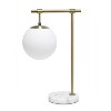 21" Studio Loft Globe Shade Table Desk Lamp Antique Brass Finish - Lalia Home: Mid-Century Modern, UL Listed, No Assembly Required - 3 of 4