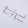Brushed Nickel Bathroom Hardware Set Robe Hook Towel Rail Bar Rack Shelf Tissue Paper Holder Bathroom Accessories - 4 of 4