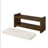 NicBex Entryway Bench with Lower Shelf Shoe Rack, Modern Compact Foot Stool with Removable Cushion, Storage Bench for Bedroom - 3 of 4