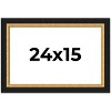 PosterPalooza | Embellished Brown Picture Frame - UV Acrylic, Backing Board, Hanging Hardware Included - 2 of 4