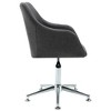 vidaXL Swivel Office Chair Dark Gray Fabric - image 3 of 4