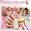 Saviland Kids 7-Pack Press-On Nails Kit - 84PCS Pre-Glued Child-Safe Short Nails with Glitter Designs for Girls 5-9 Years.(Holiday Gift Set) - 3 of 4