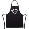 Okuna Outpost Hair Stylist Apron with 3 Pockets, Black, 24 x 30 Inches - 4 of 4