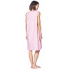 Casual Nights Women's Zipper Front House Dress Sleeveless Seersucker Housecoat Duster Lounger - 4 of 4