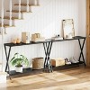 WhizMax Industrial Console Table, Black Hallway Table for Living Room, Foyer, Bedroom - 4 of 4