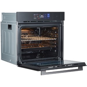 WhizMax Single Wall Oven 24" Built-In Electric Ovens, 70L, 3000W, 8 Baking Modes, With Air Frying Function, - 1 of 4