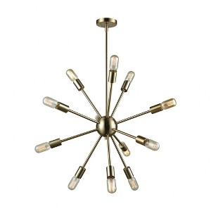 Elk Home Delphine 12 - Light Chandelier in  Satin Brass - 1 of 4