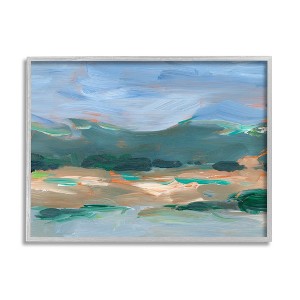 Stupell Industries Abstract Landscape Blue Sky Scenery Framed Giclee Art - 1 of 4