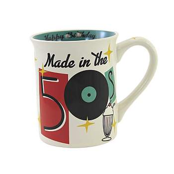 Tabletop Made In 50'S Mug Birthday Rock N' Roll Enesco  -  Drinkware