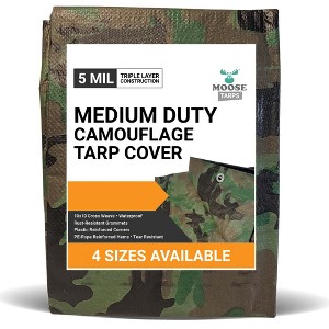 Moose Supply Waterproof Poly Camo Tarp Cover - 1 of 4