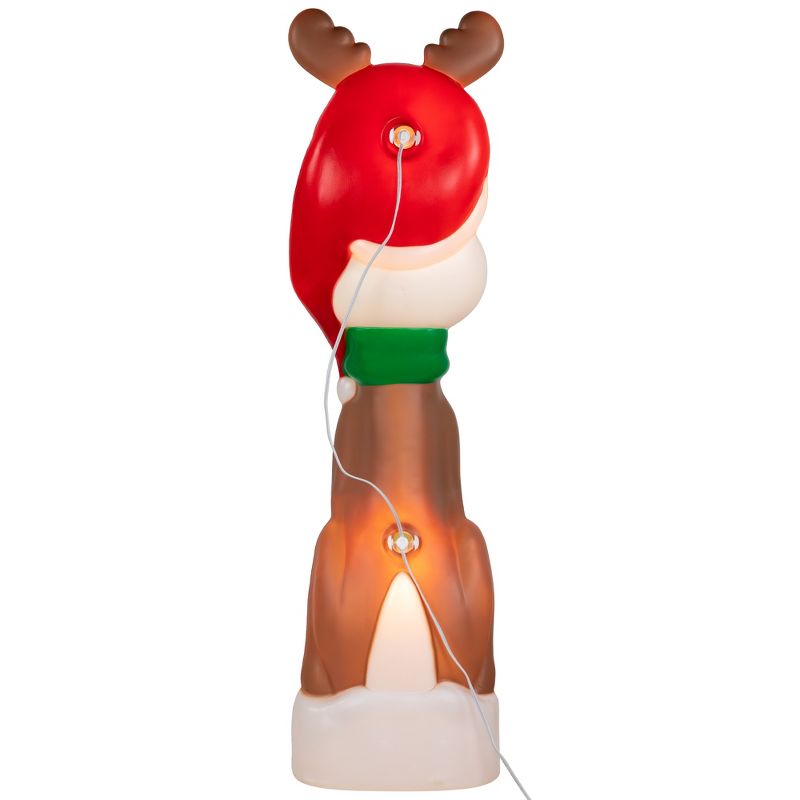 Northlight 40" Lighted Blow Mold Reindeer Outdoor Christmas Decoration, 5 of 6