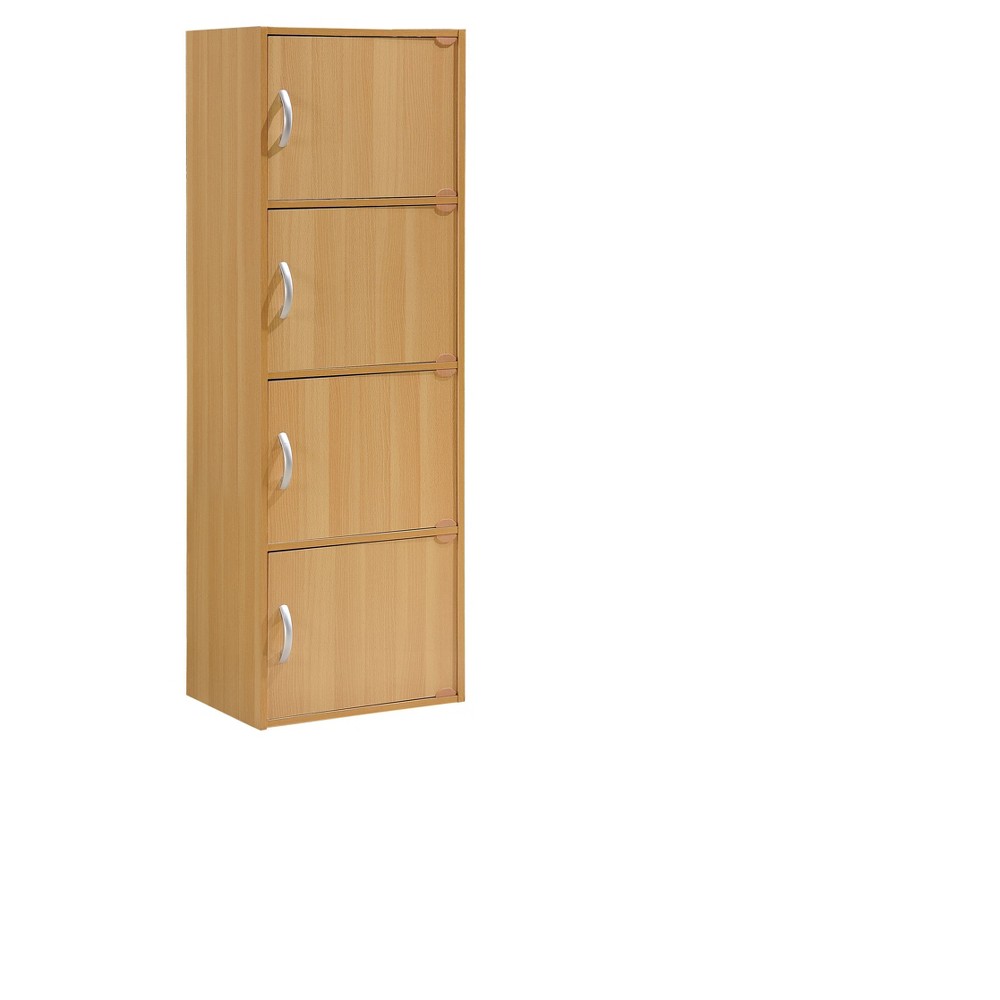 Hodedah Imports 1.33 ft. 4 Door Cabinet