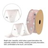 Unique Bargains Gift Wrapping Wide Star Sheer Wired Sparkly Chiffon Ribbon 1 Pc - 3 of 4