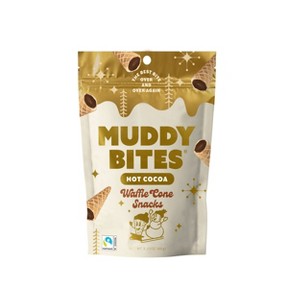 MUDDY BITES Hot Christmas Cocoa Waffle Cone Cookies Snacks - 2.33oz - 1 of 4