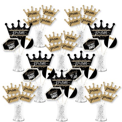 Big Dot of Happiness Prom - Prom Night Party Centerpiece Sticks - Showstopper Table Toppers - 35 Pieces