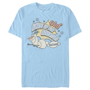 Men's Frozen Olaf Always Up For Adventure Head Rush T-Shirt - 1 of 3