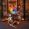 Yescom 2 Pcs Halloween Life Size Skeleton 5.4 Ft Pirate Captain & Cowboy Full Body Bone 2025 Party Outdoor Decorations Brown - 4 of 4