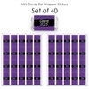 Big Dot of Happiness 2025 Purple Graduation Party - Mini Candy Bar Wrapper Stickers - Small Favors - 40 Count - 3 of 4