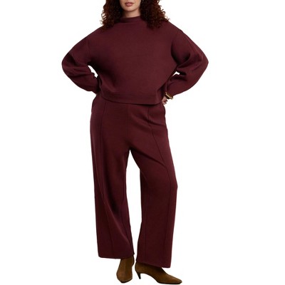 ELOQUII Elements Seam Detail Sweatpant
