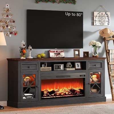 70" Large LED Media Entertainment Center for 80" TVs