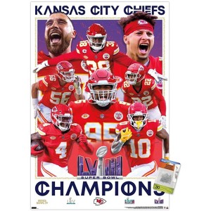 Trends International NFL Kansas City Chiefs - Super Bowl LVIII Champions Unframed Wall Poster Prints - 1 of 4