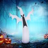 HOMCOM 6ft Tall Halloween Inflatable White Ghost Light Up Yard Decoration with LED Light and Fan - 2 of 4