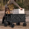 Folding Wagon, Heavy Duty Utility Beach Wagon Cart for Sand - 2 of 4