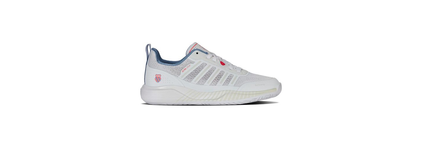 Женские кроссовки K-Swiss Ultra Court Pickleball Shoe (White/Faded Denim/Dubarry)., цвет: Белый — фото 1