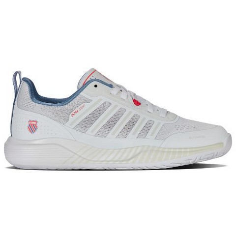 Женские кроссовки K-Swiss Ultra Court Pickleball Shoe (White/Faded Denim/Dubarry)., цвет: Белый