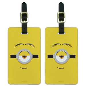 Minions Stuart Face Luggage ID Tags Set of 2 - 1 of 4